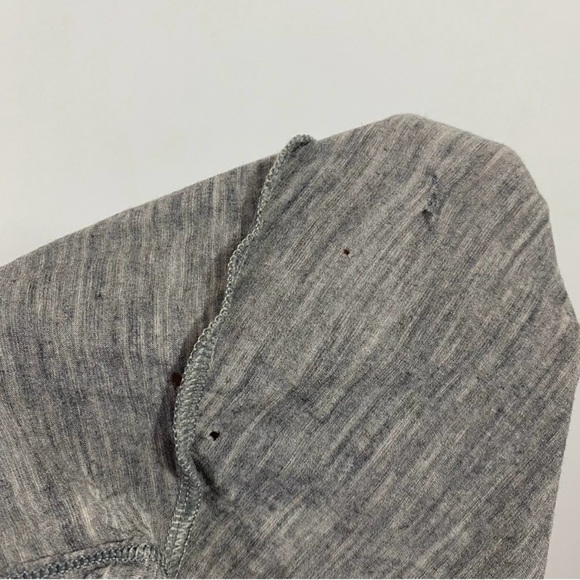 Icebreaker Flawed Gray 100% Merino Wool Longline Tee Shirt - Picture 10 of 10